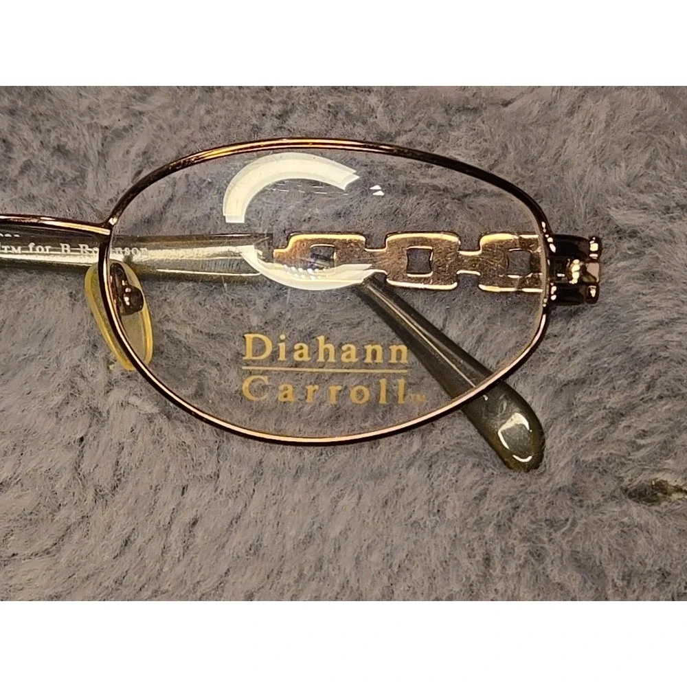 VTG DIAHANN CARROLL DC030 BRZ Bronze Oval Eyeglasses Frames 53-19-140mm